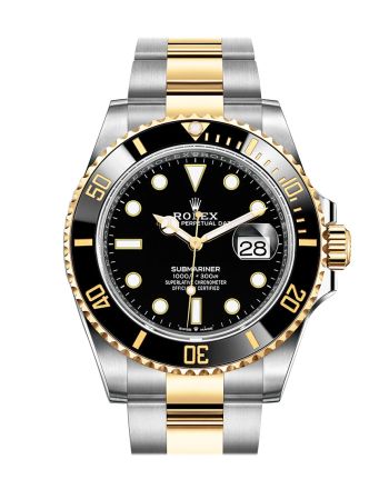 Rolex Submariner 41 Black Dial Stainless Steel and 18K Yellow Gold Bracelet Automatic Men's Watch 126613LN New Release 2020