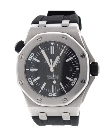 Audemars Piguet Royal Oak Offshore Diver Black Dial Automatic Men's Watch 15703ST.OO.A002CA.01