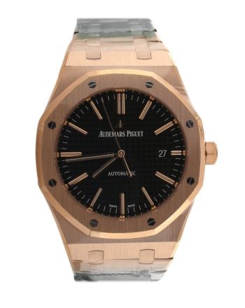 Audemars Piguet Royal Oak Black dial 41mm Pink Gold Watch 15400OR.OO.1220OR.01