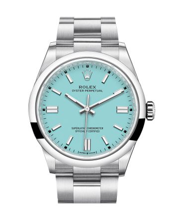 Rolex Oyster Perpetual 36 Turquoise Dial Oyster Bracelet Watch 126000