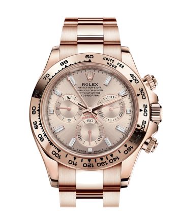 Rolex Cosmograph Daytona Rose Gold Sundust Diamond set Dial Bracelet 116505