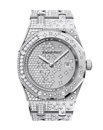 Audemars Piguet Royal Oak 33mm Diamond set Dial Diamond White Gold Diamond Ladies 67654BC.ZZ.1264BC.01