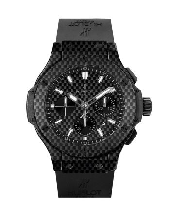 Hublot Big Bang Black Carbon Fiber Dial 44mm Automatic Chronograph Men's Watch 301.QX.1724.RX