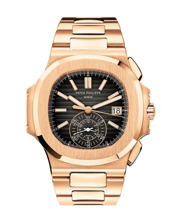 Patek Philippe Nautilus Rose Gold Black Graident Dial Mens Watch 5980/1R-001