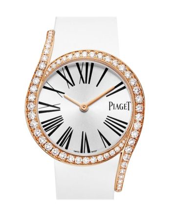 Piaget Limelight Gala 18Kt Rose Gold Diamond Silver Dial Ladies Watch GOA39167