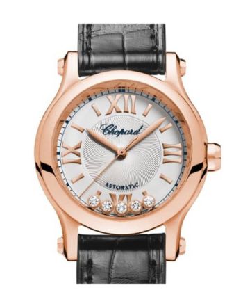 Chopard Happy Sport 30mm 18k Rose Gold and Diamonds  Automatic Watch 274893-5001