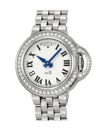 Bedat No. 8 Silver Dial Stainless Steel Diamond Ladies Watch 827.041.600