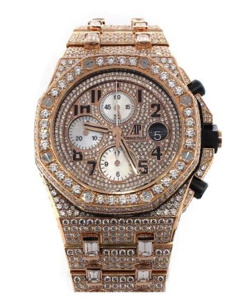 Audemars Piguet Custom Diamonds Royal Oak Offshore Chronograph Men's Watch 26470OR.OO.1000OR.01