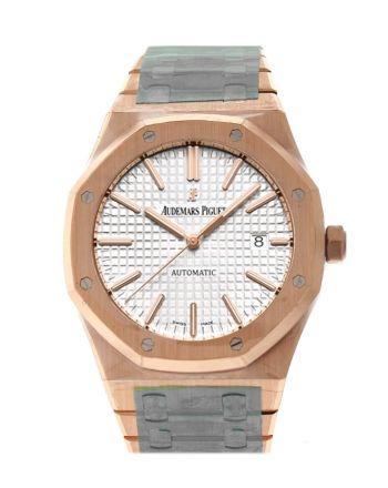 Audemars Piguet Royal Oak 41mm White dial Pink Gold Watche 15400OR.OO.1220OR.02