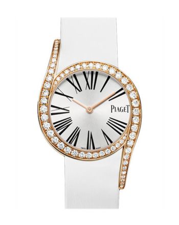 Piaget Limelight Silver Dial 18kt Rose Gold Diamond Ladies Watch GOA38161