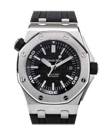 Audemars Piguet Royal Oak Offshore Diver Black Dial Black Rubber Men's Watch 15710ST.OO.A002CA.01