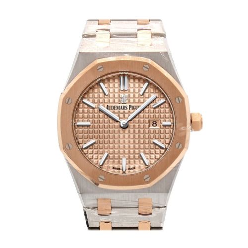 Audemars Piguet Royal Oak 33mm Pink gold-toned Dial 18K Pink Gold with Stainless Steel Ladies Watch 67650SR.OO.1261SR.01