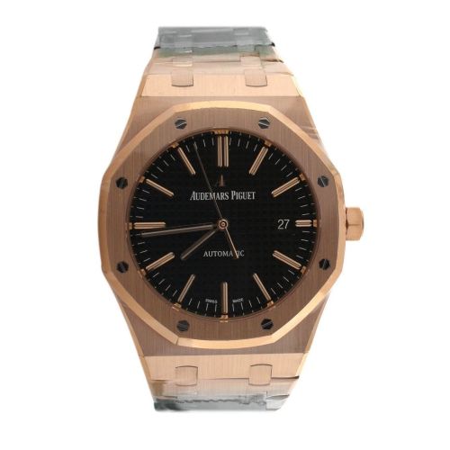 Audemars Piguet Royal Oak Black dial 41mm Pink Gold Watch 15400OR.OO.1220OR.01