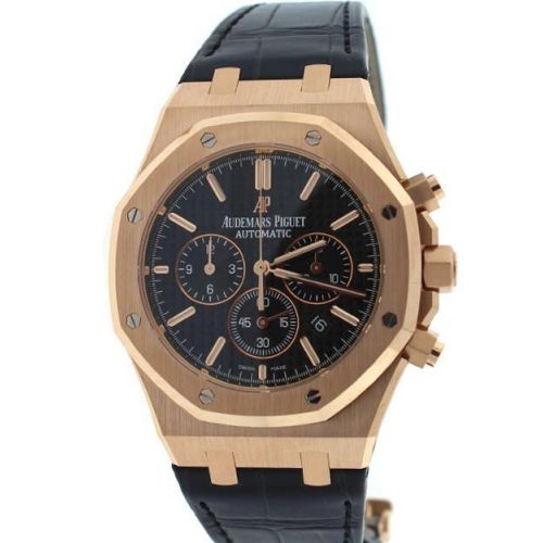 Audemars Piguet Royal Oak Chronograph 41mm Pink Gold Blak Dial Watch 26320OR.OO.D002CR.01