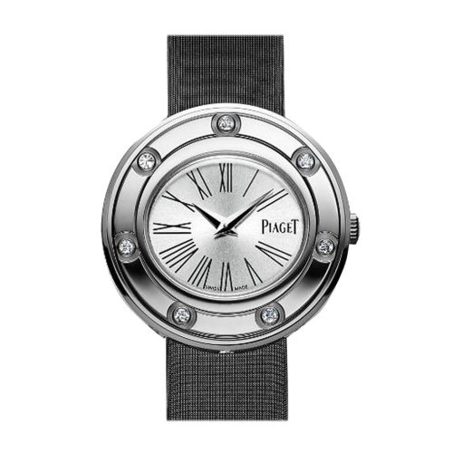 Piaget Possession Silver Dial Black Stain Ladies Watch G0A35085