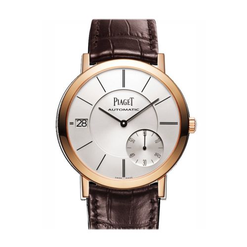 Piaget Altiplano Automatic Silver Dial Brown Leather Men's Watch GOA38131