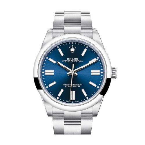 Rolex Oyster Perpetual 41 Blue Dial Oyster Bracelet Watch 124300