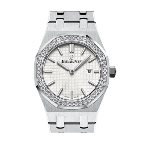 Audemars Piguet Royal Oak Lady 33mm Silver Dial Diamond Stainless steel Gold Ladies Watch 67652BC.ZZ.1262BC.01