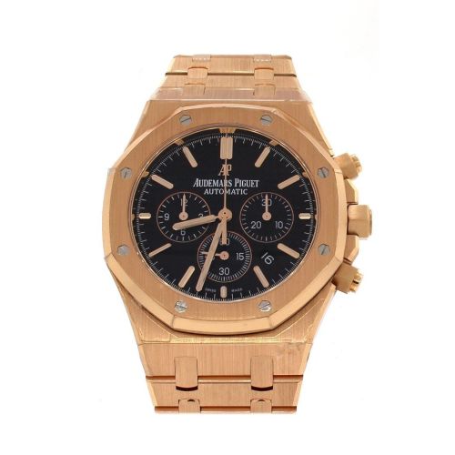 Audemars Piguet Royal Oak Chronograph Black Dial Watches 18kt Pink Gold 26320OR.OO.1220OR.01 DCM