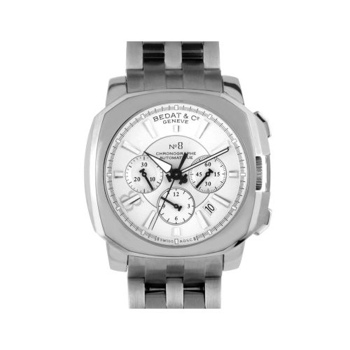 Bedat No. 8 Silver Dial Chronograph Stainless Steel Automatic Men's Watch 867.011.111