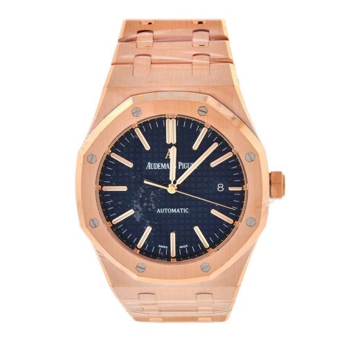 Audemars Piguet Royal Oak Selfwinding Automatic Blue Dial 18kt Pink Gold Men's Watch 15400OR.OO.1220OR.03